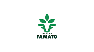 Logotipo do Sistema FAMATO com ícone verde de folhas e cabeça de boi estilizada.